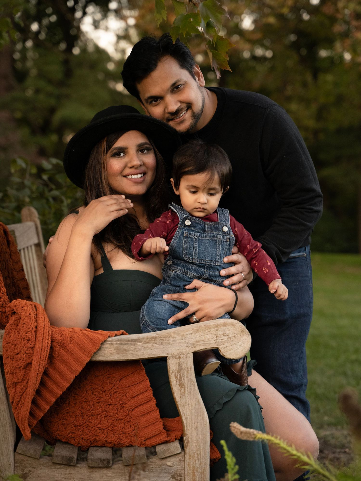 Family portrait in the park