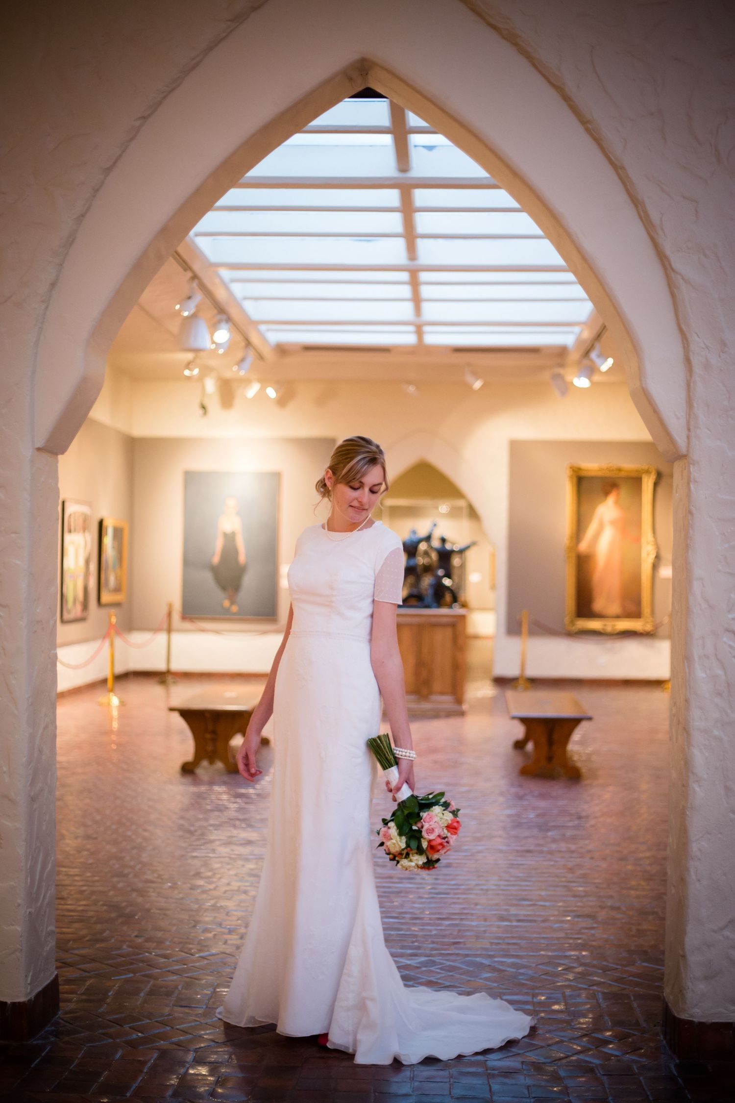 Springville Art Museum Utah wedding bridal portrait