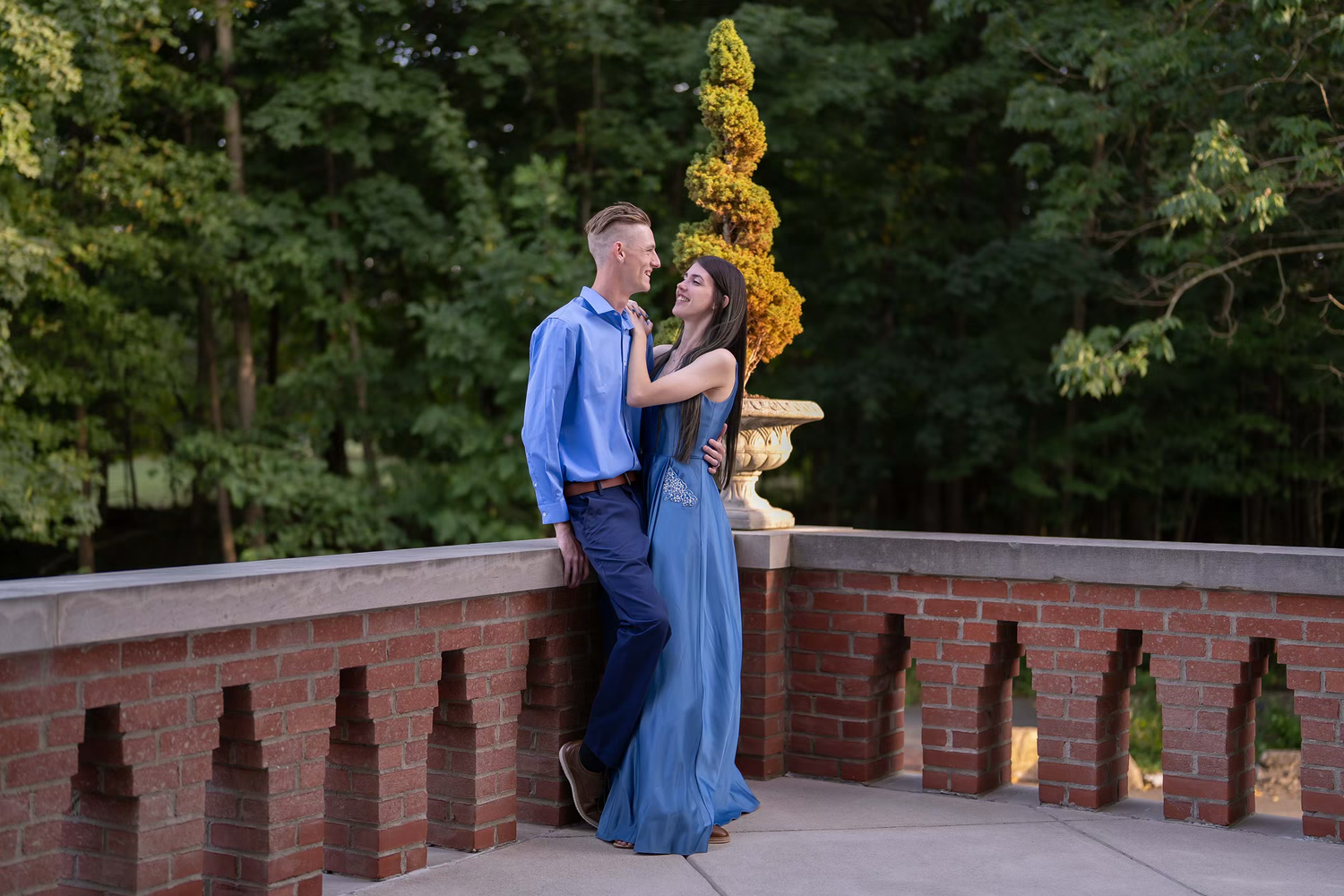 Engagement Photo at Jeffrey Mansion