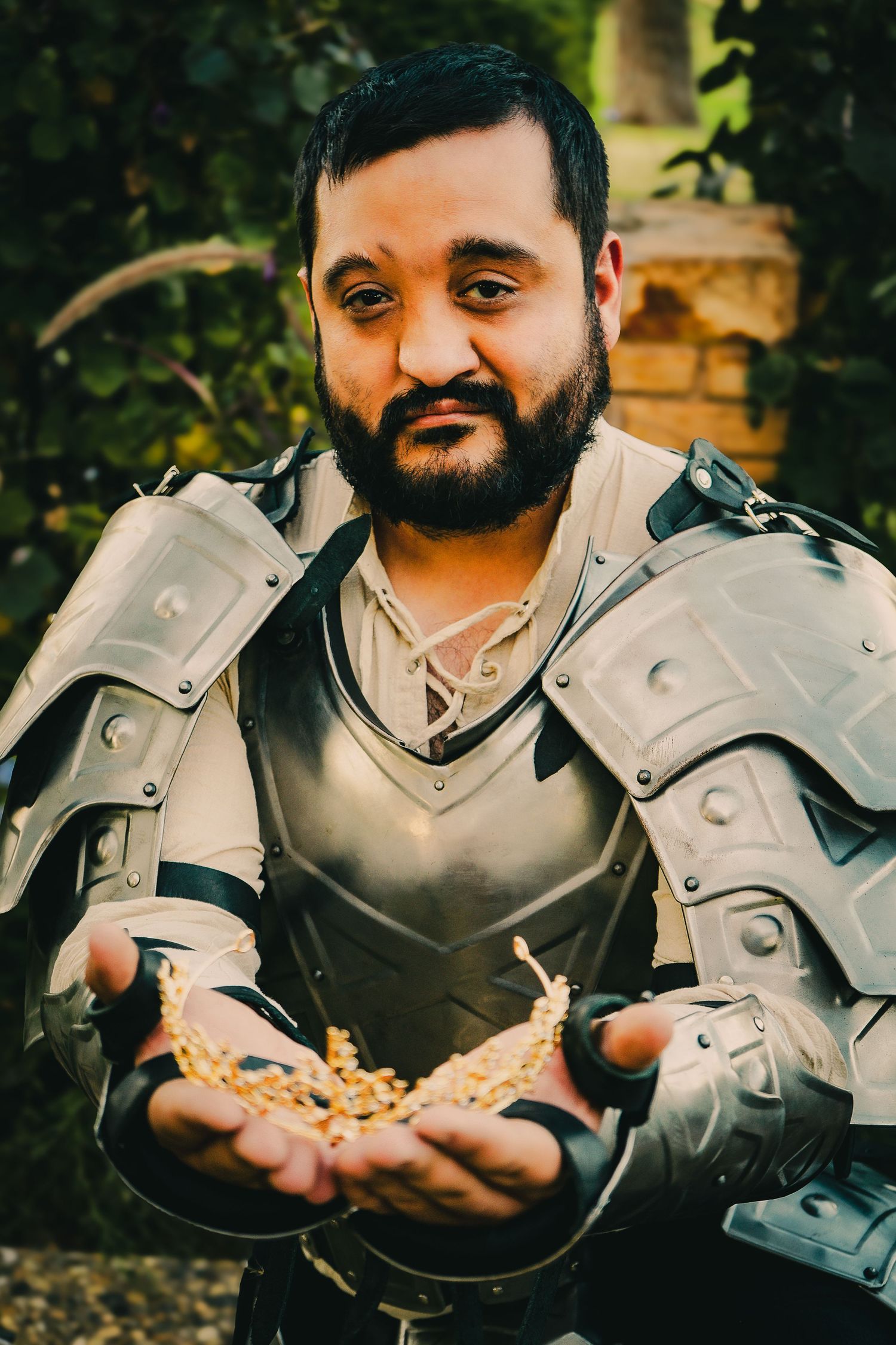 Lubbock Texas cinematic photography shoot. Knight in shining armor Cosplay outdoor shoots. Savannah Richeda Studios
