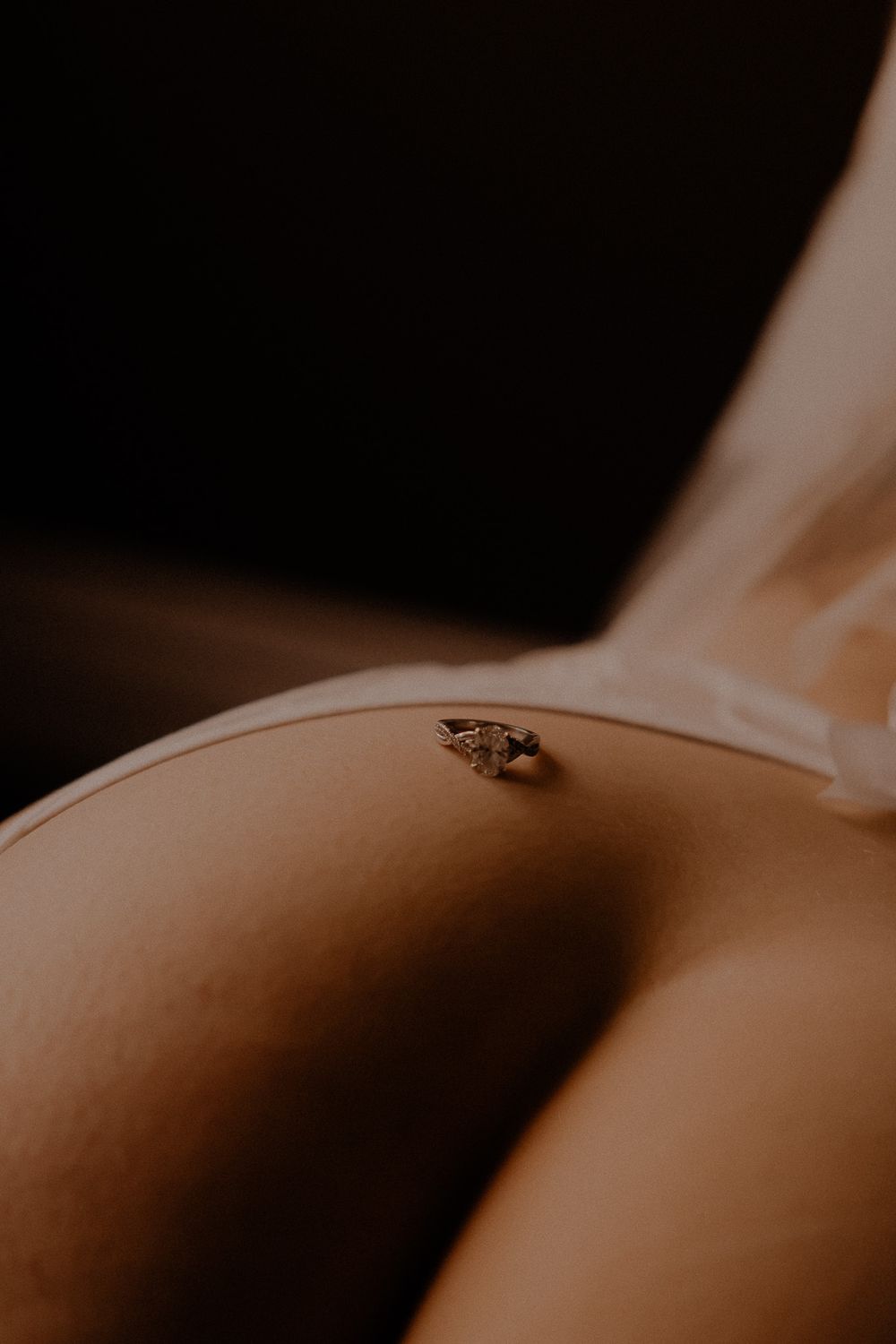 Bridal Boudoir. Engagement ring pose ideas