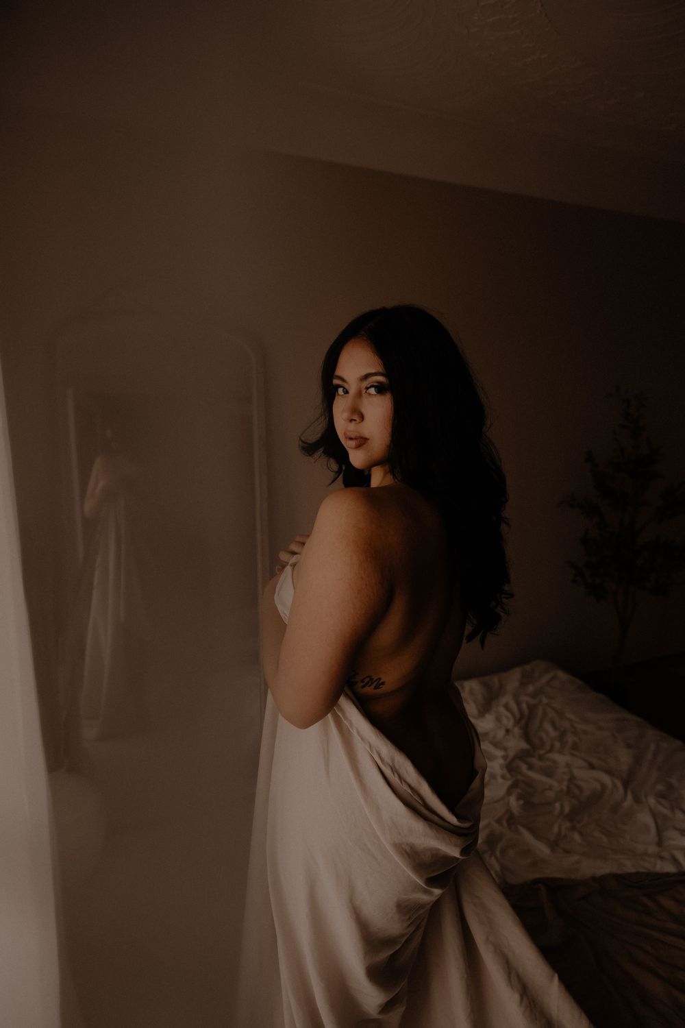 Just the sheets pose