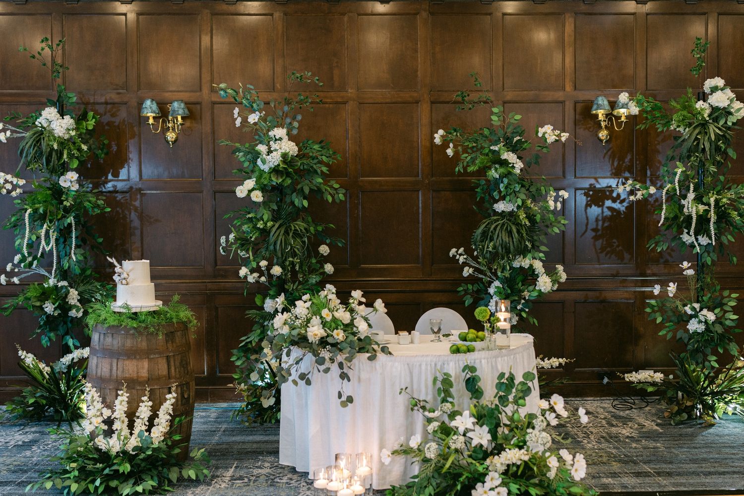 Creative themed event decor with colorful lights, themed props, and stylish table settings for a fun and unique atmosphere.