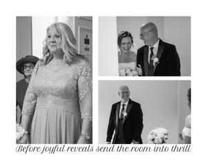 family reactions, candid photos in black and white in the cotswolds