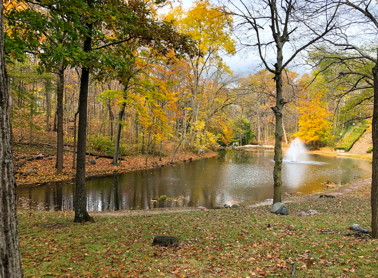 Beautiful park in central Indiana