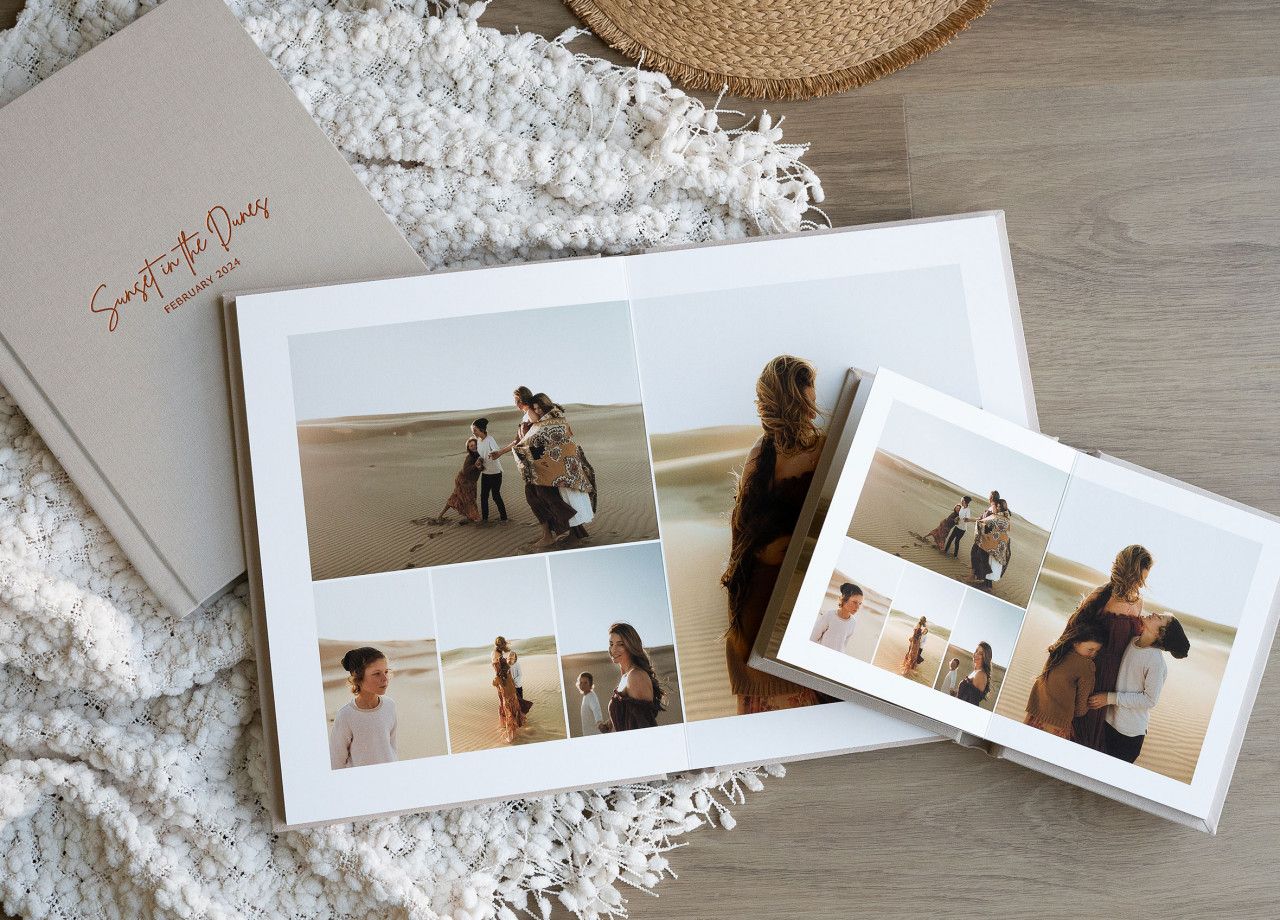 Luxury photography products and heirloom albums for Gold Coast families