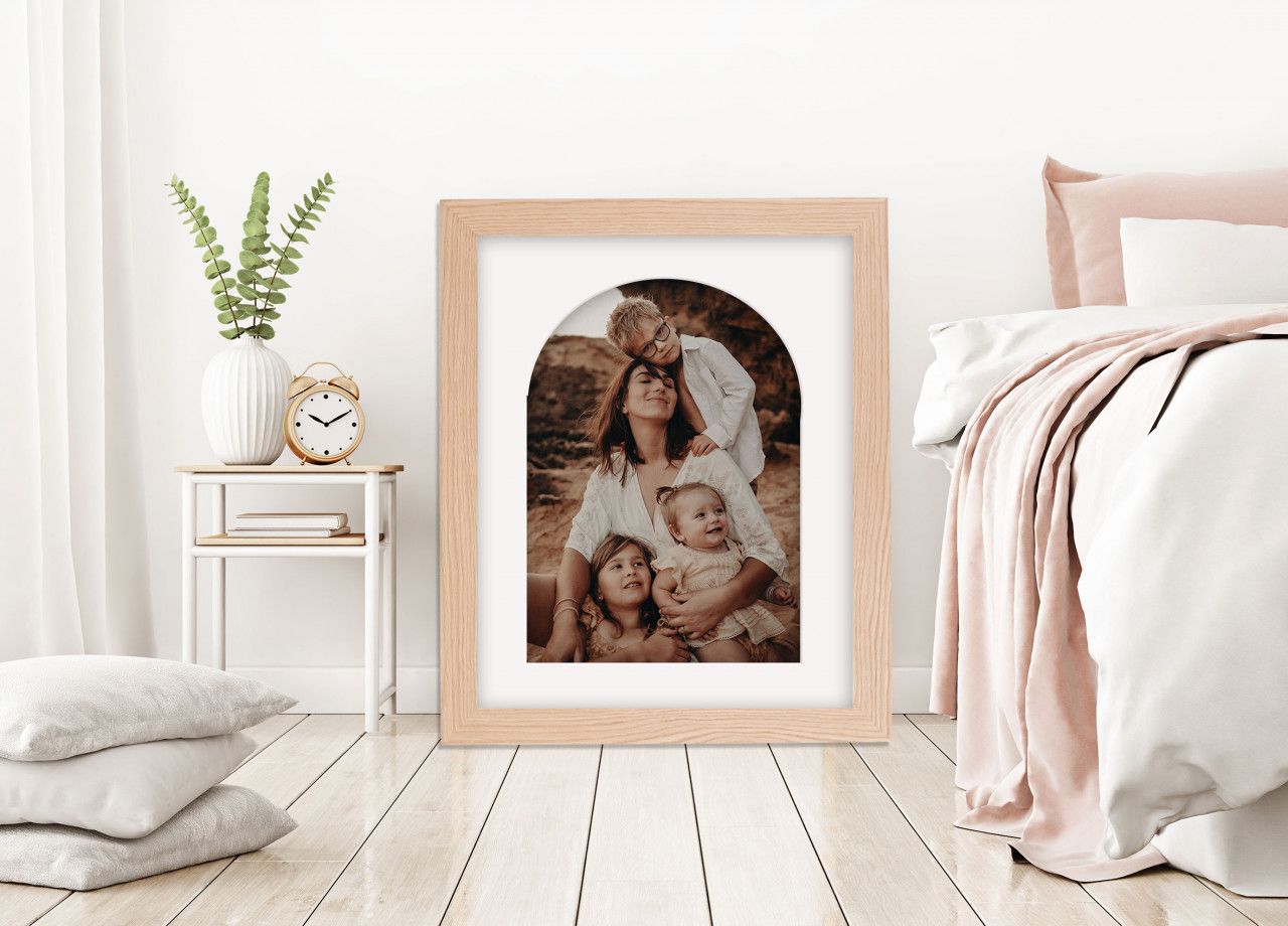 Museum-grade fine art maternity print professionally framed for home display.
