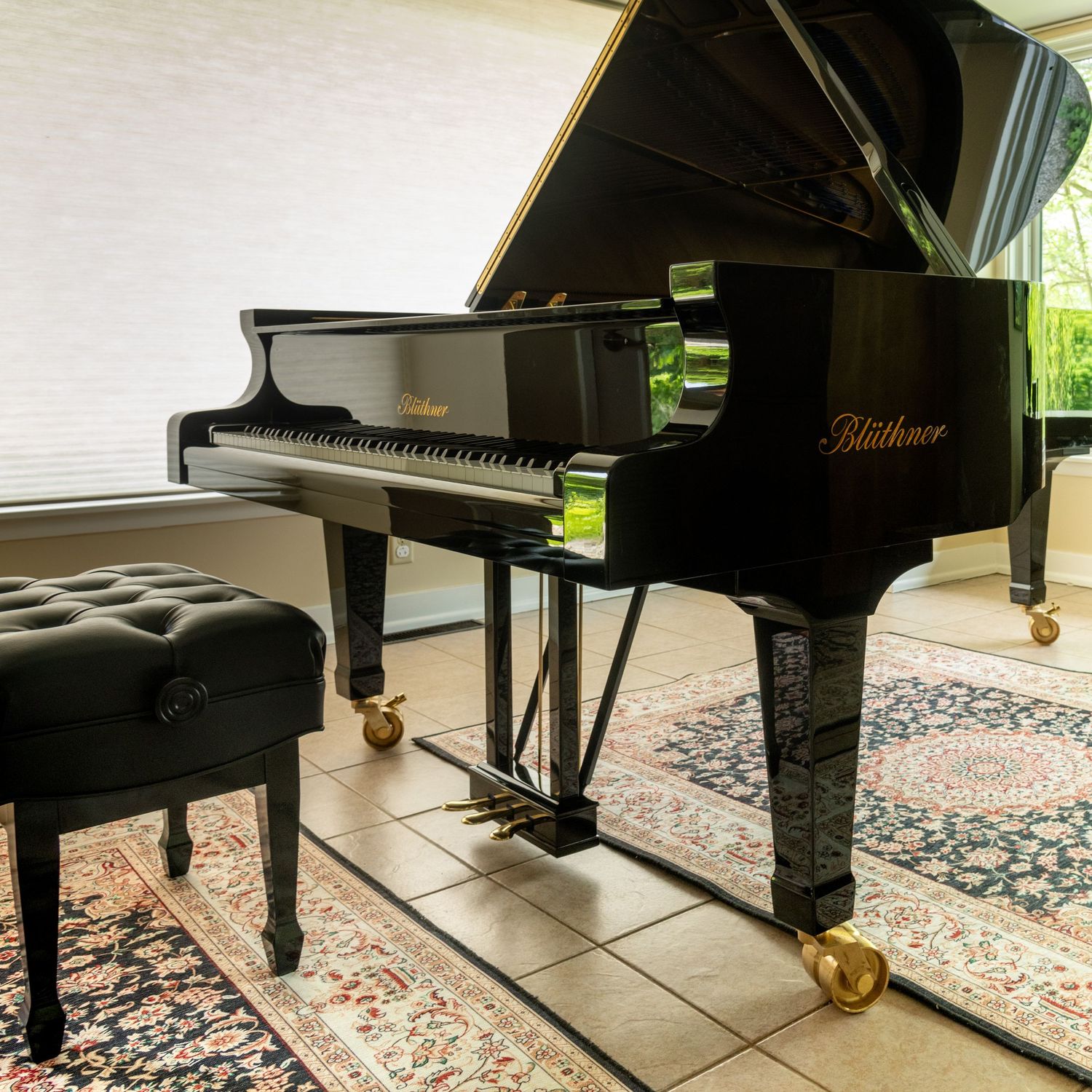 Photo documentation of a Blüthner Grand Piano for Sale | Rare German Craftsmanship