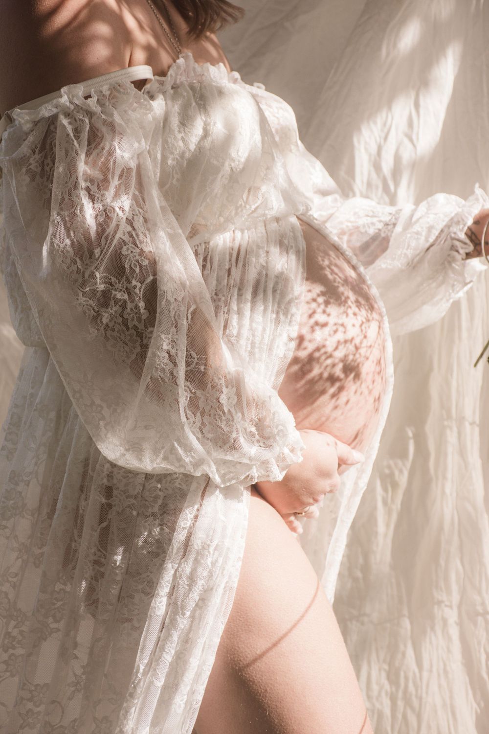 Stay&cee Creative's client wardrobe transforms your maternity and newborn sessions into a fashion-forward experience in