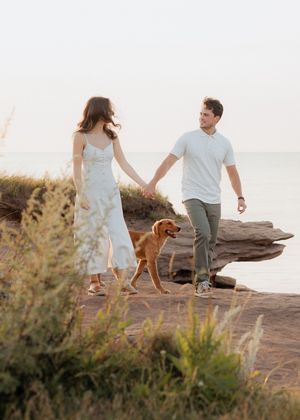 sunset photos Shediac photographer Cap Pele New Brunswick engagement photos couples proposal photography Alma Hopewell Rocks engagement