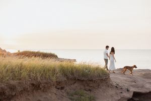 tourist vacation photographer Shediac New Brunswick engagement photos sunset beach couples session romantic candid timeless photos