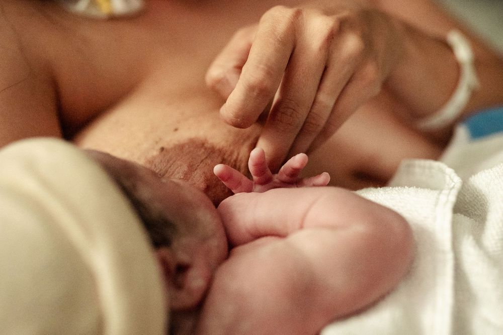 Baby after birth.