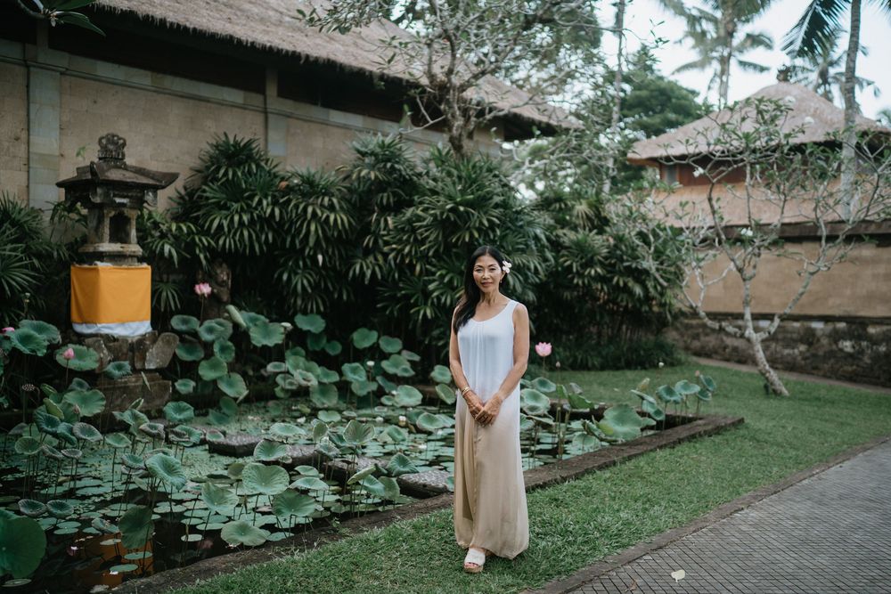 Professional solo photography session at Amandari Ubud Bali.