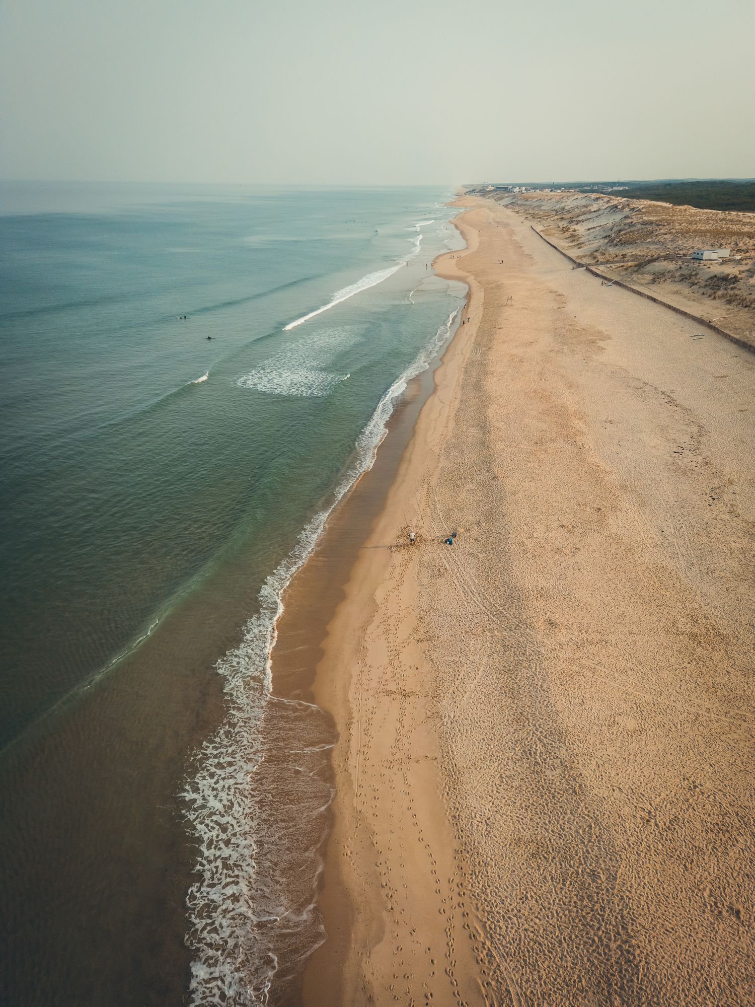 Photo prise au drone de l'océan