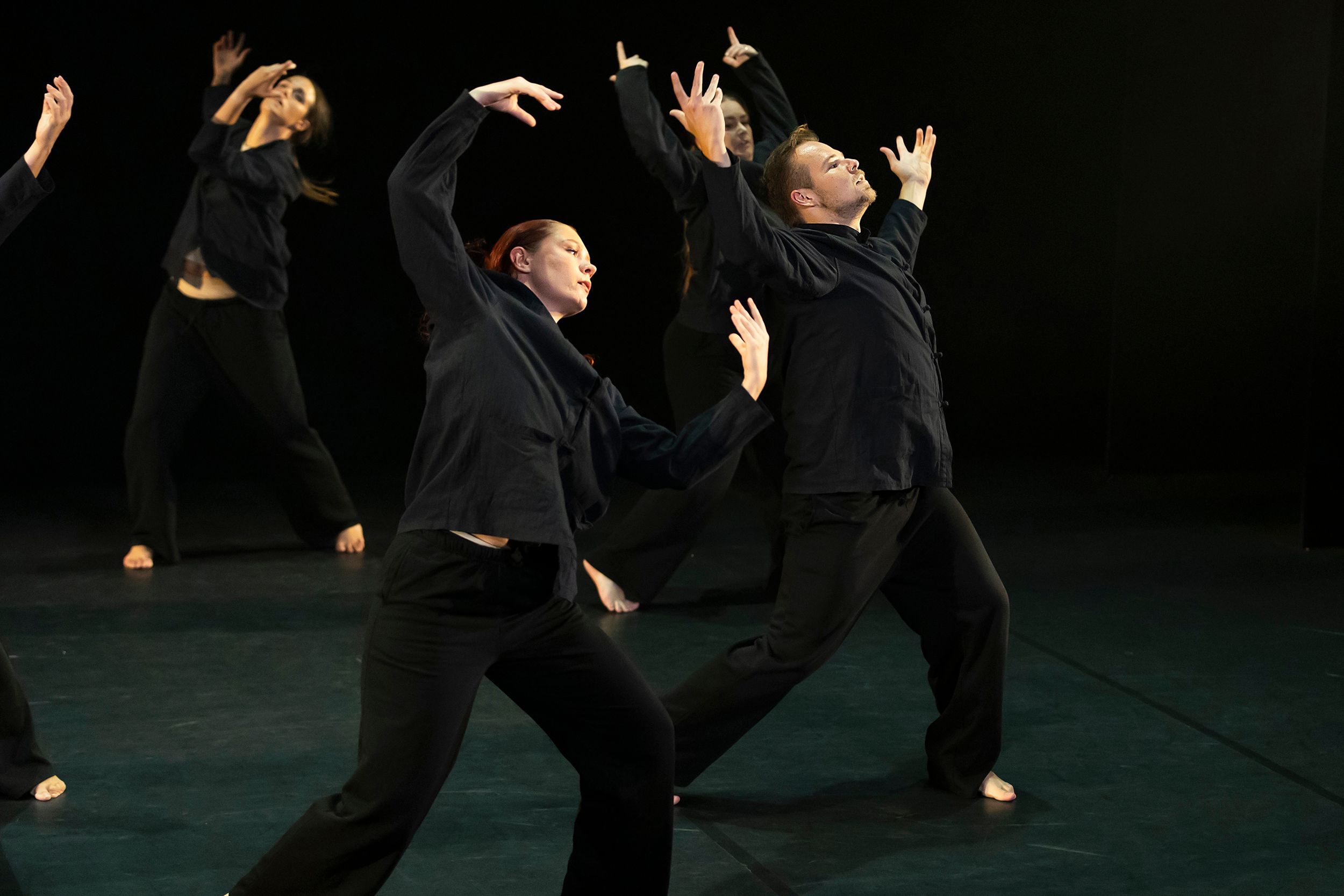 Dansdag i Karlstad på Arenan. Medverkande i föreställningen Clude Dance Company från Dansstudion Karlstad.