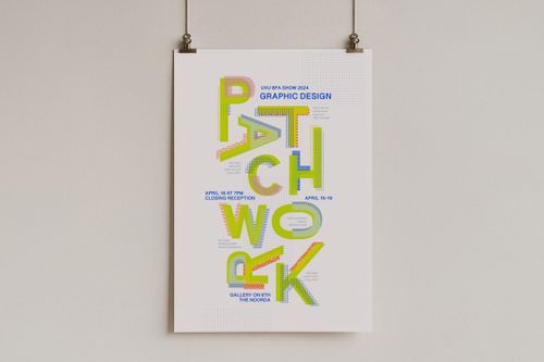 Patchwork Poster Design Patchwork — Design Show Poster - Megan Barnum Photography and Design