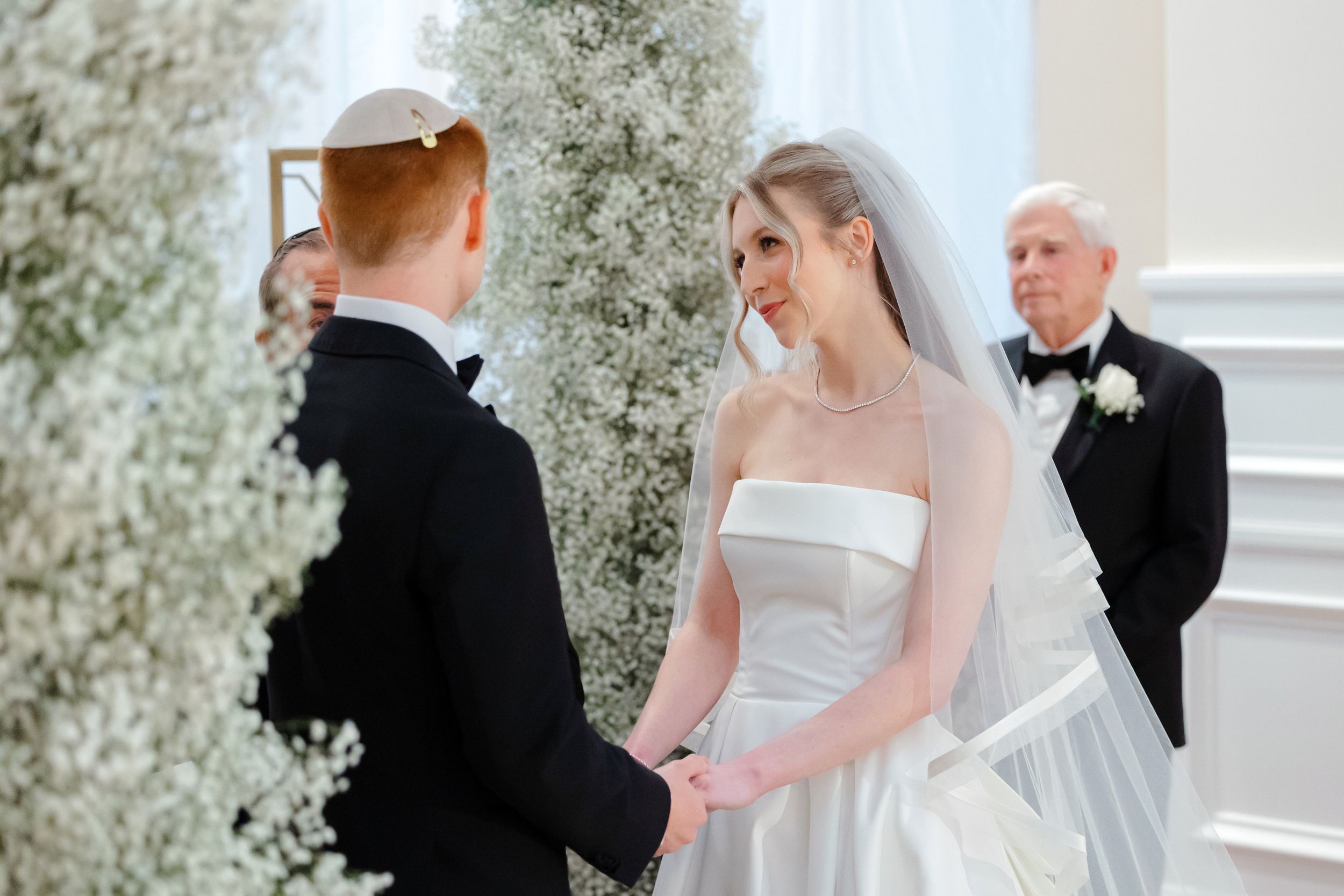 Wedding ceremony at BallenIsles Country Club in Palm Beach, Florida during a wedding photographed by Tom Forrest of Ohio.