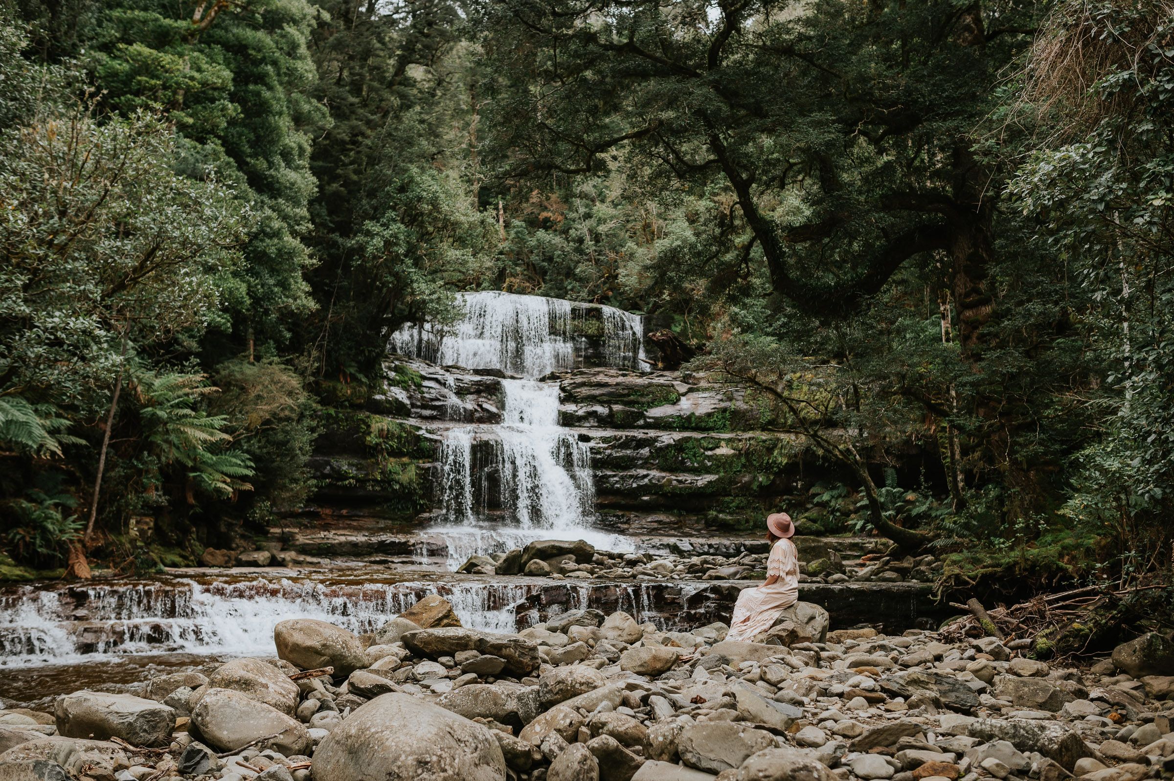 Liffey Falls in deloraine captured by Tasmanian family, elopement and wedding photographer Joss Jensen