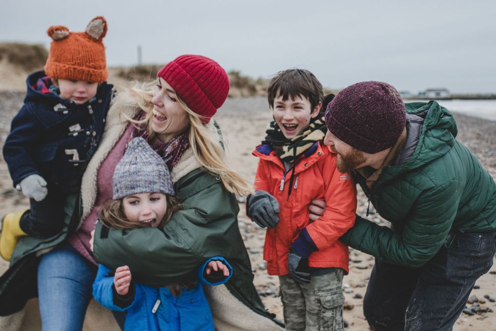 Family photography, Suffolk coast
