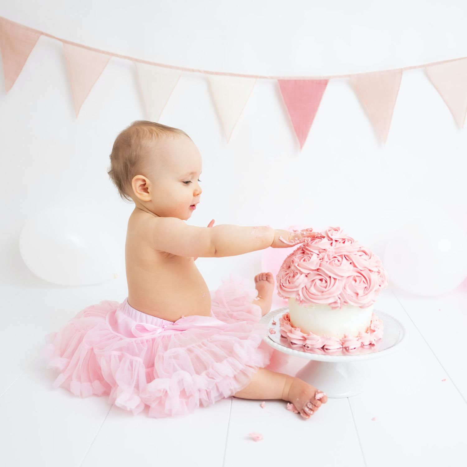 barnfotograf smash the cake