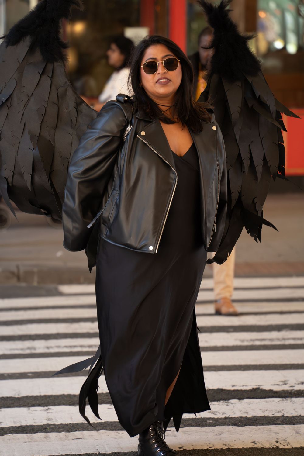 Moody Fashion Angel wing Photoshoot