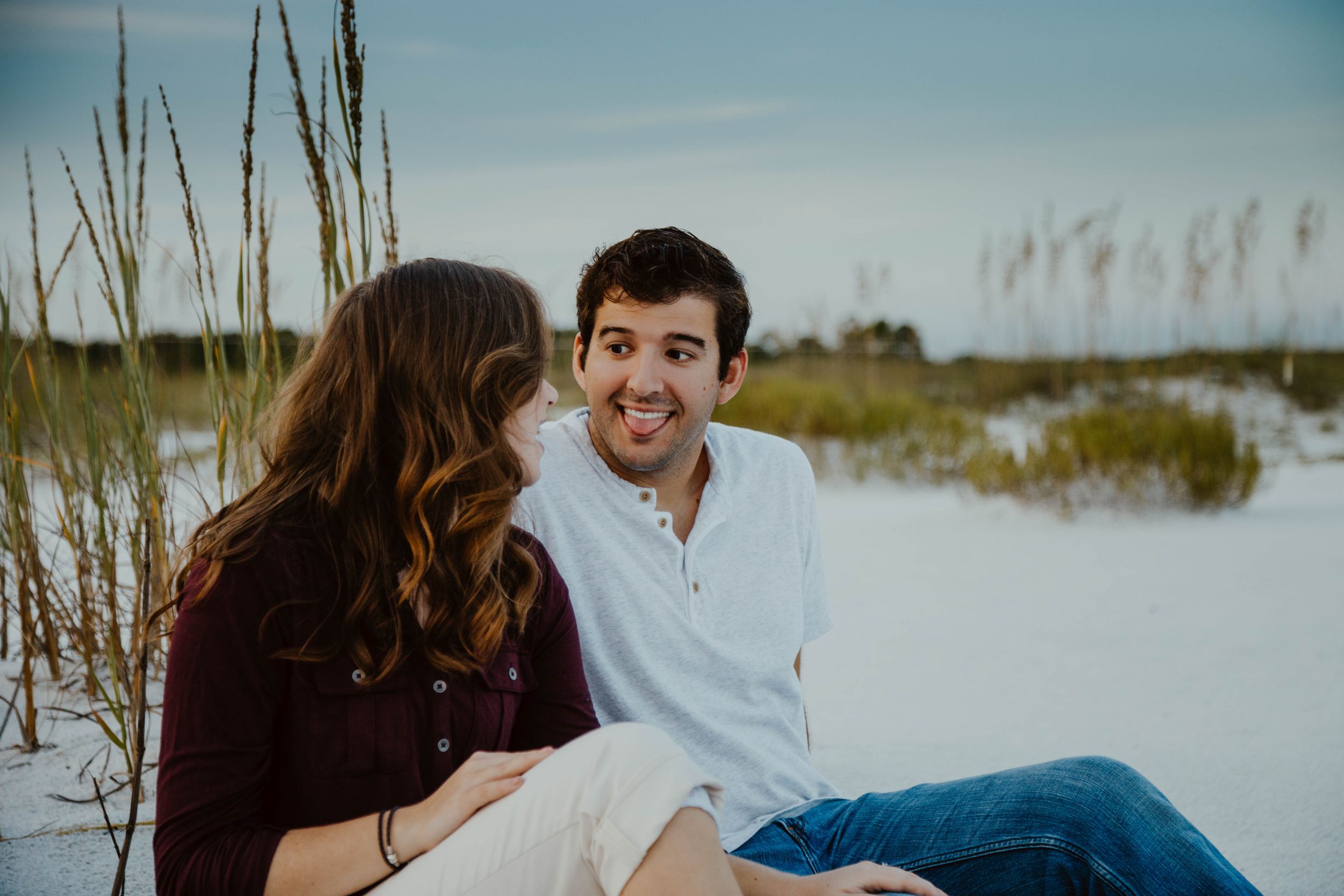 Couples photos on the beach