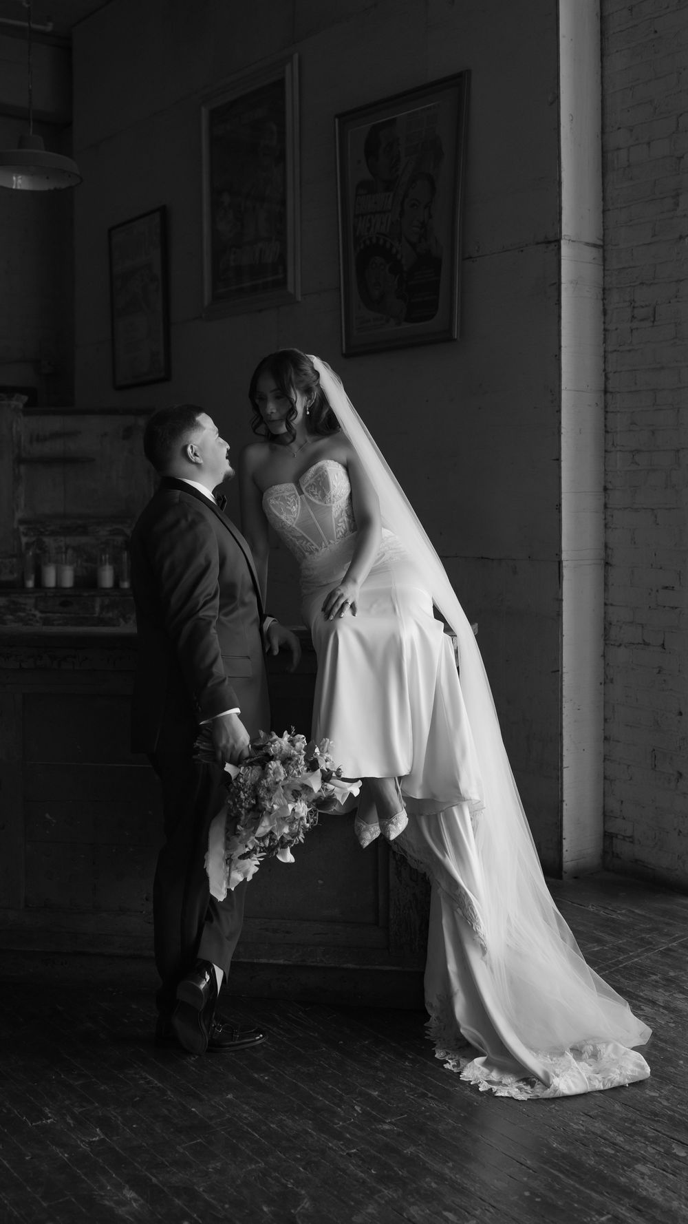 Wedding photographer at EPIC railyard in El Paso, TX