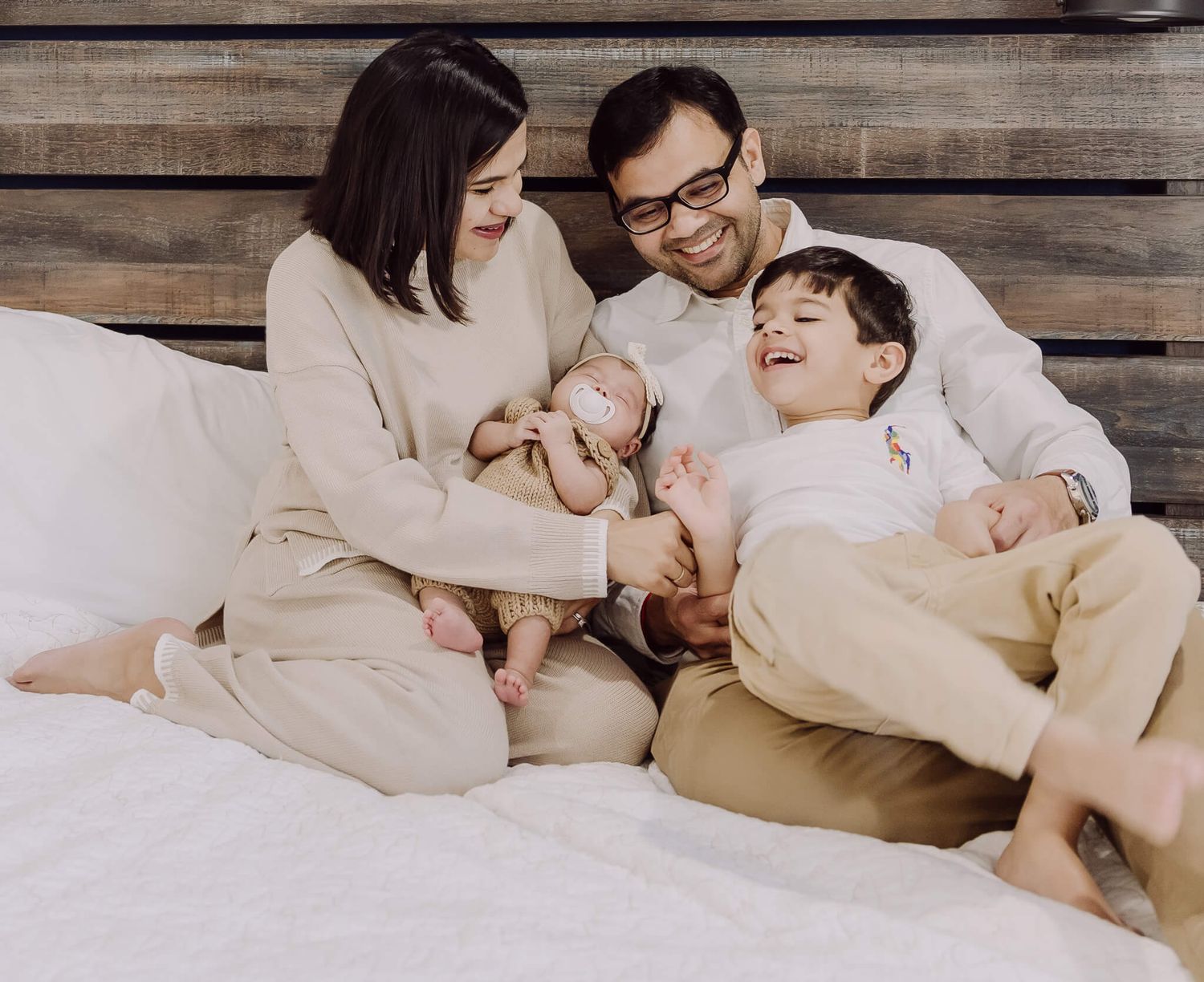 Capturing intimate family moments with a newborn in a Fremont home, Bay Area lifestyle session