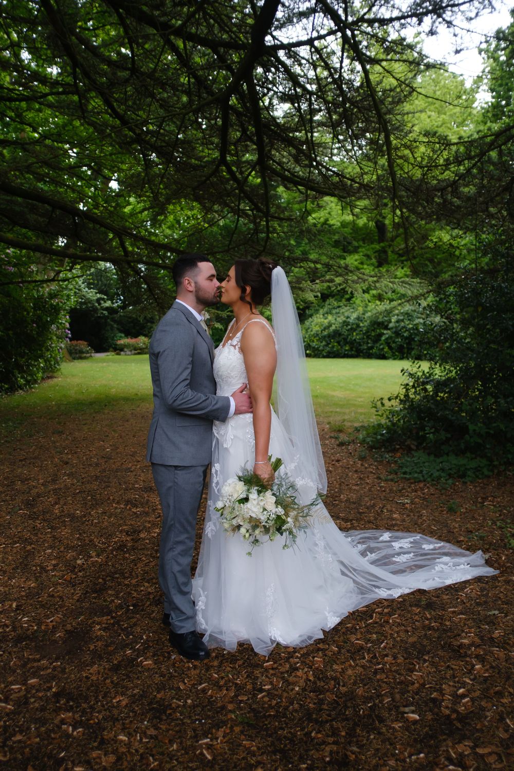 Bride and Groom at Weetwood Hall