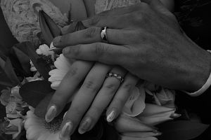Mr & Mrs Dring Ring Shot B/W