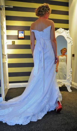 Brides dress details