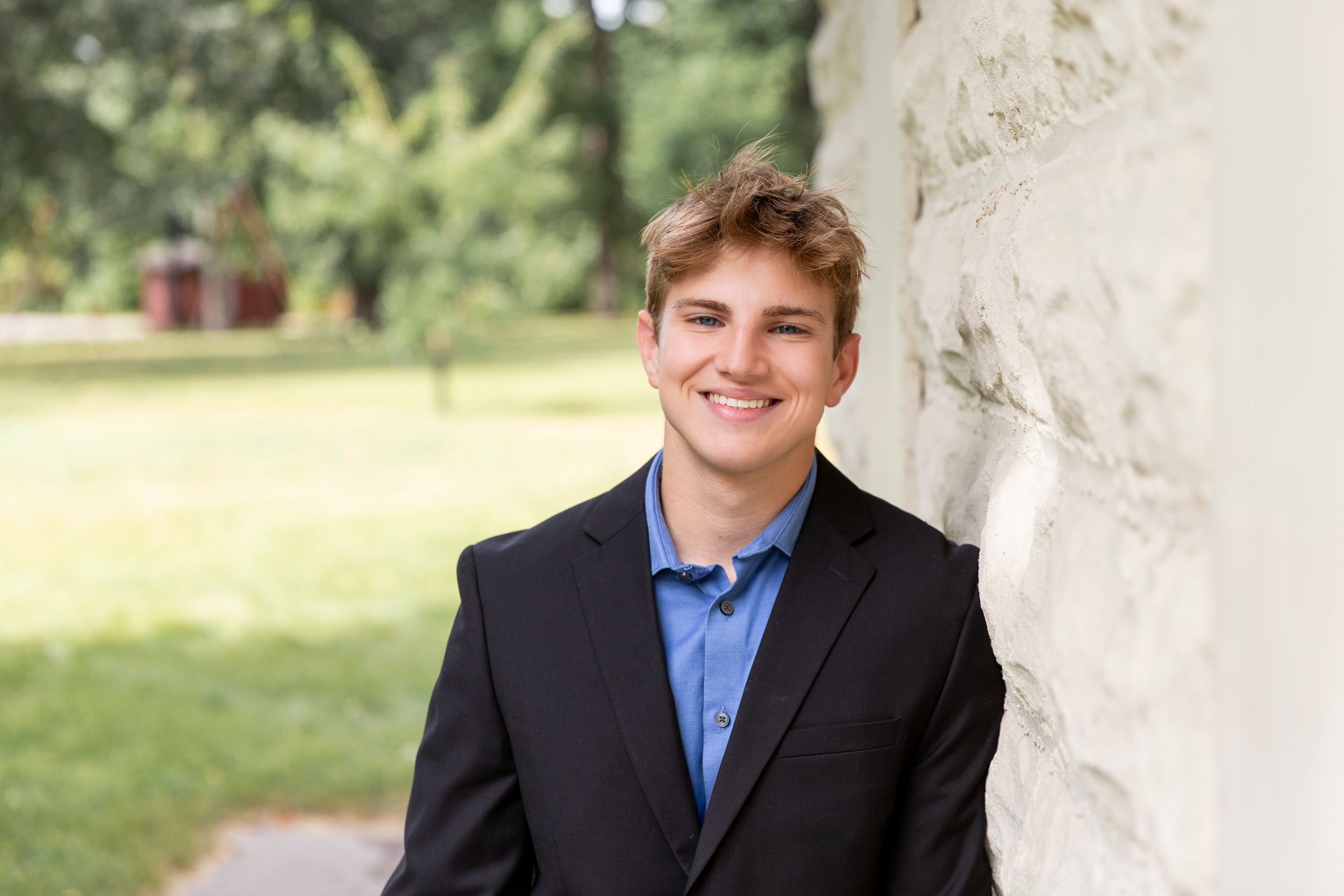 Formal High school boy senior pictures in West Fargo, North Dakota
