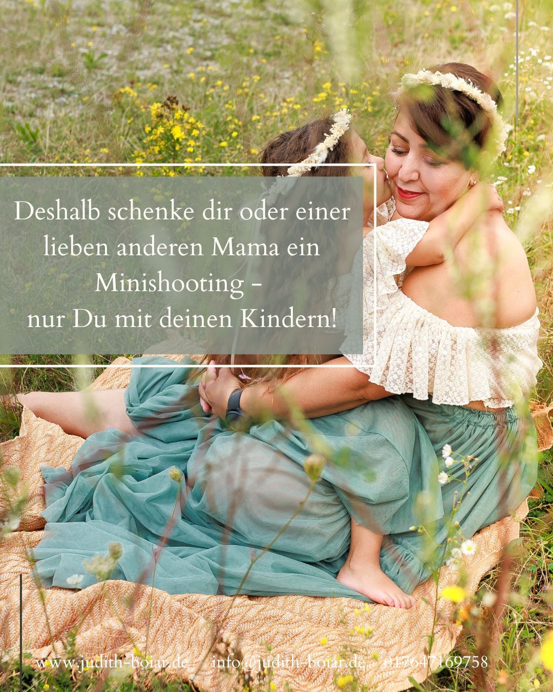Geschenk zum Muttertag gesucht? Hier ist die Idee: Ein Fotoshooting nur die Mama mit ihren Kindern