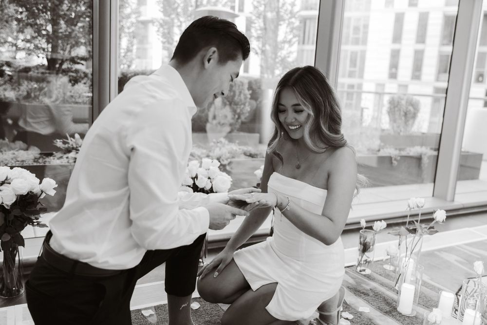 Candid celebration moments captured in bright indoor setting with natural light.