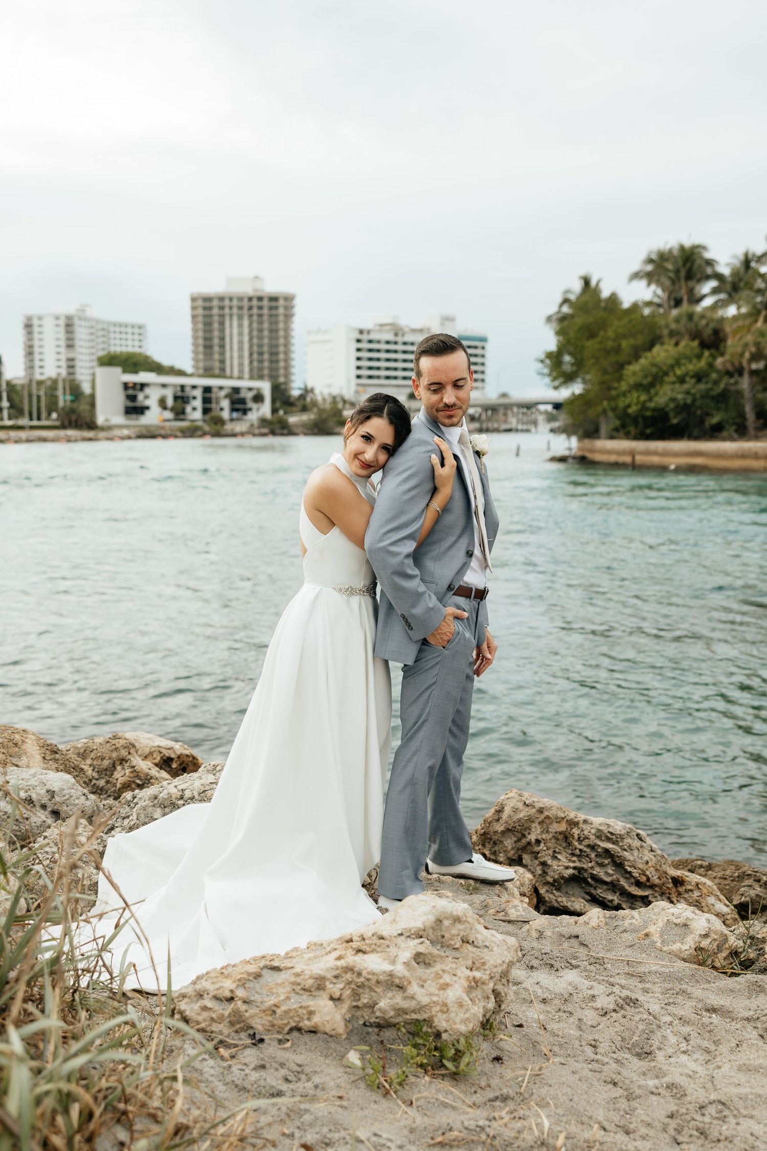 Intimate intracoastal elopement in Florida. Jacksonville Elopement Photographer, South Florida Elopement Photographer - Lindsay McDow Photo