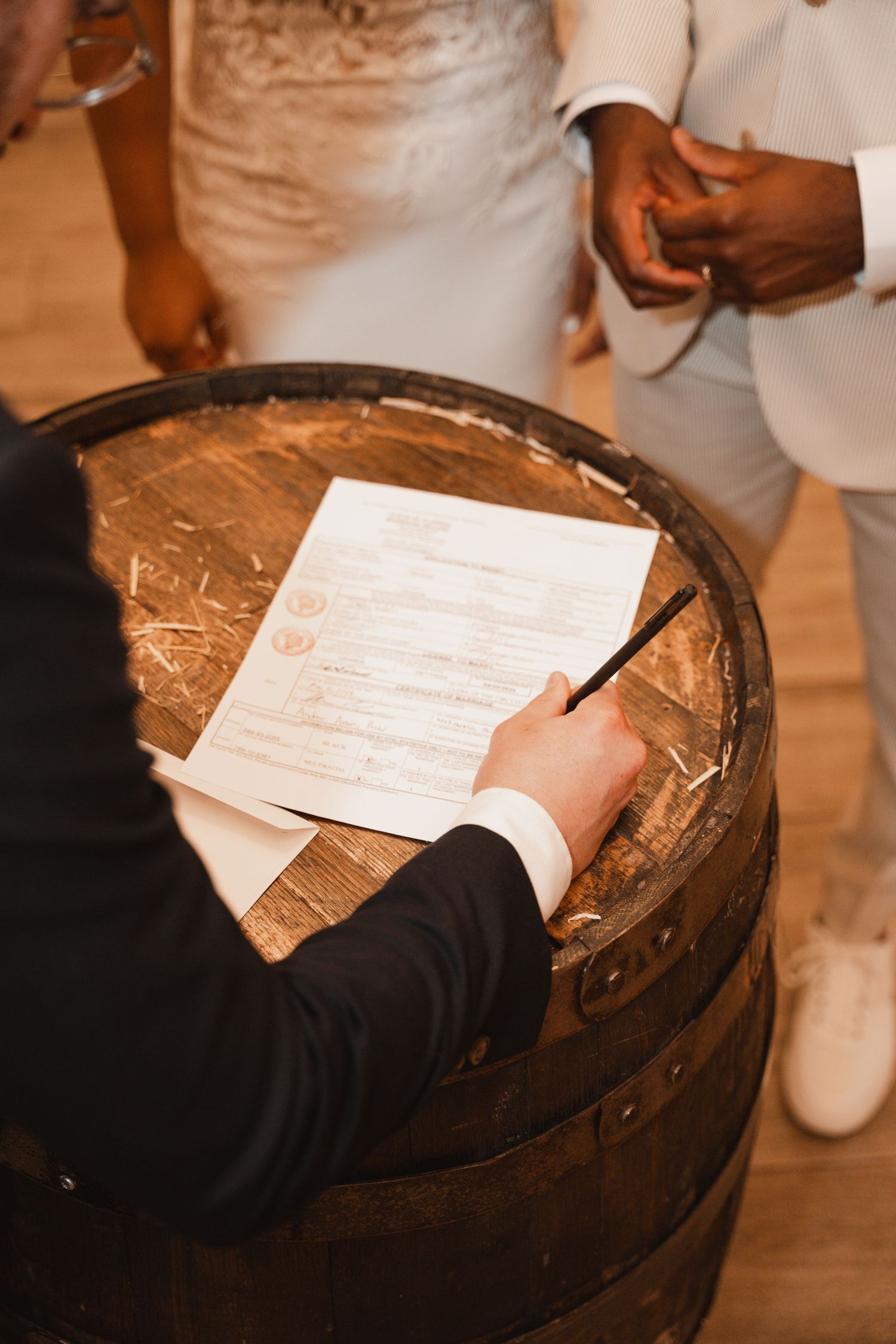 Sam & David's wedding contract