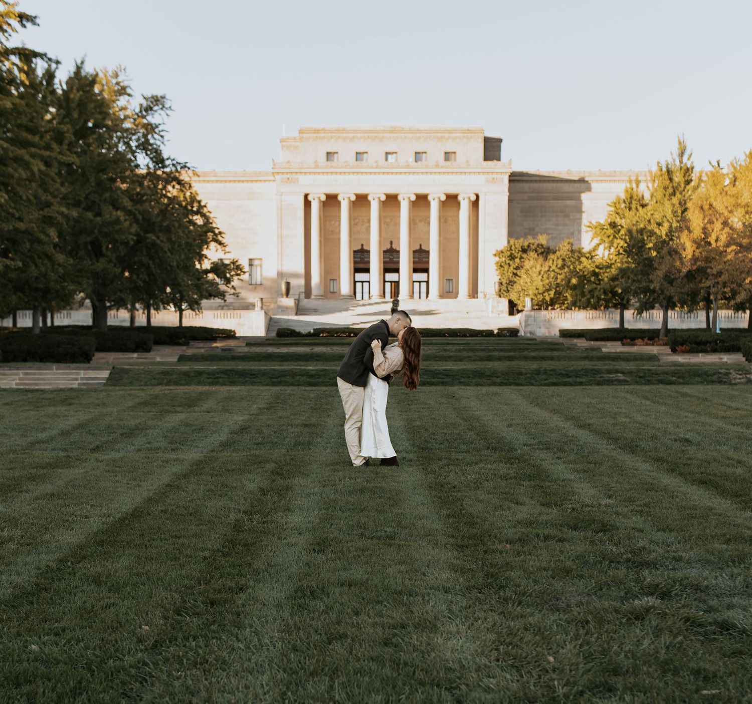 Engagement Session at the Nelson Atkins Art Gallery