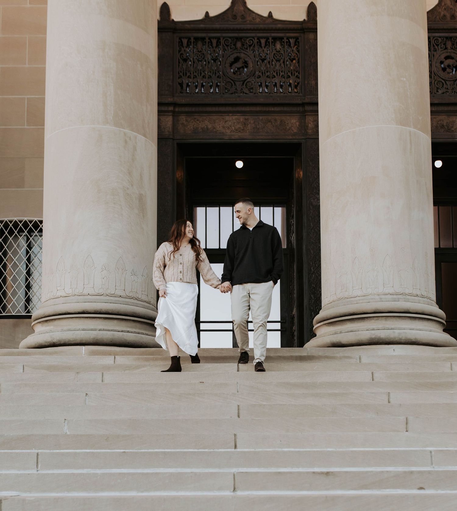 Engagement Session at the Nelson Atkins Art Gallery