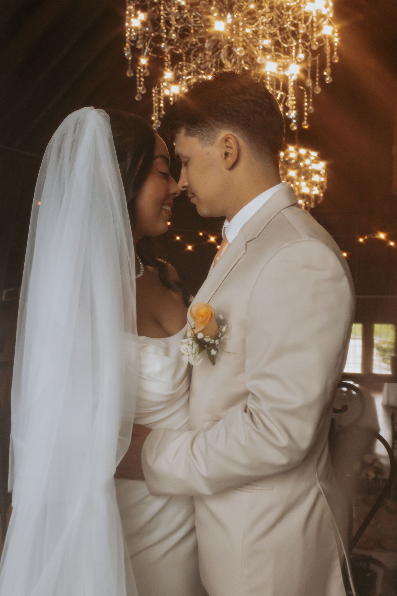 bride and groom portrait