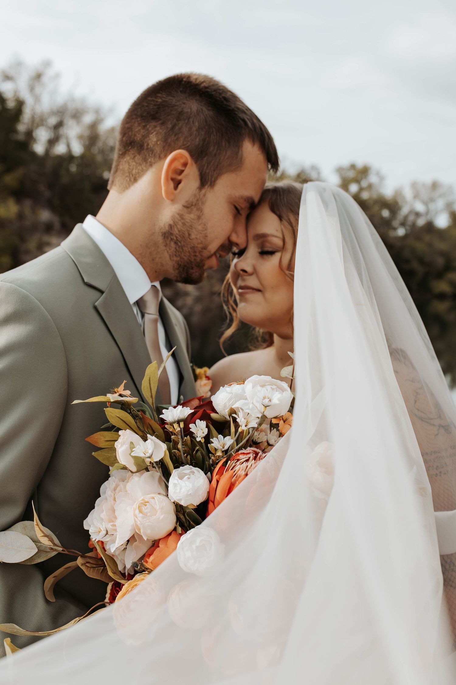Bride and groom couples portraits