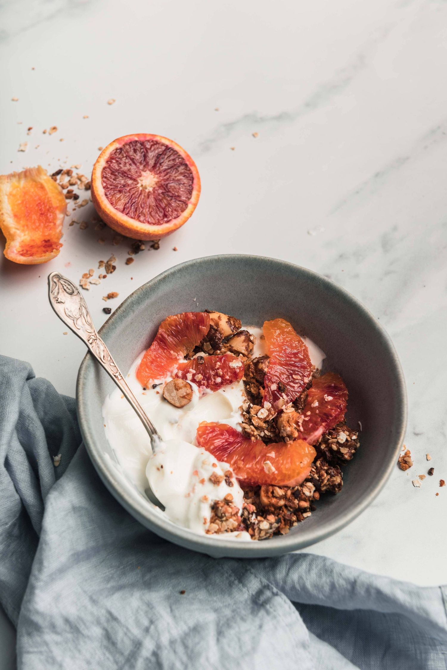 Granola à l'orange sanguine  - Mélanie Rousselle, photographe et vidéaste culinaire