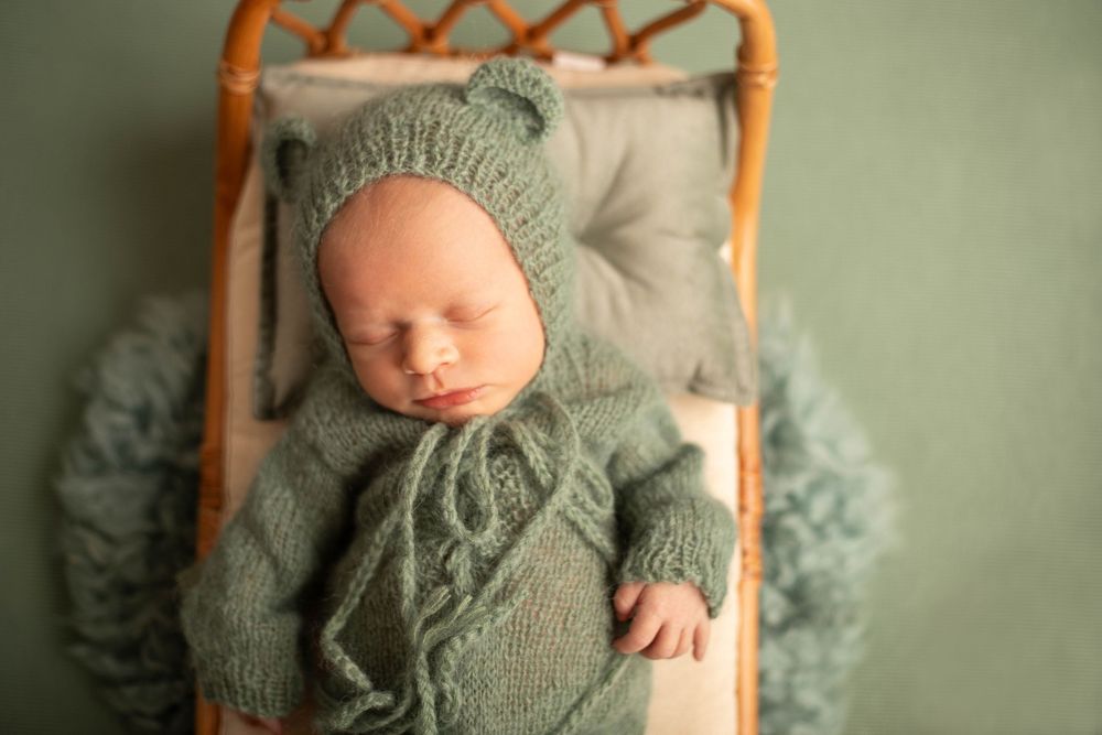 Newborn portrait photographed in a Central Louisiana studio. Baton Rouge, Watson, Denham Springs, Zachary photography