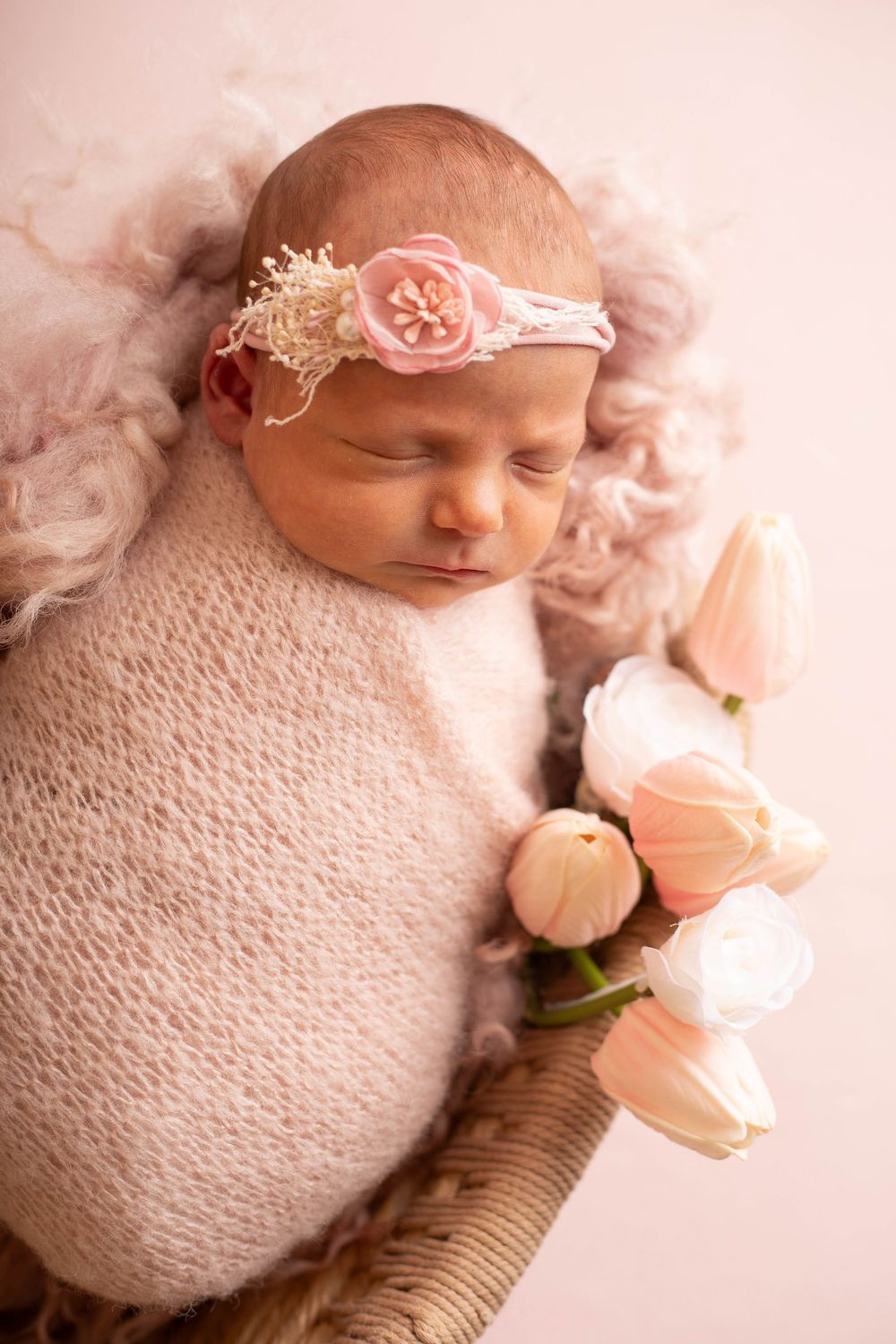 Newborn portrait photographed in a Central Louisiana studio. Baton Rouge, Watson, Denham Springs, Zachary photography