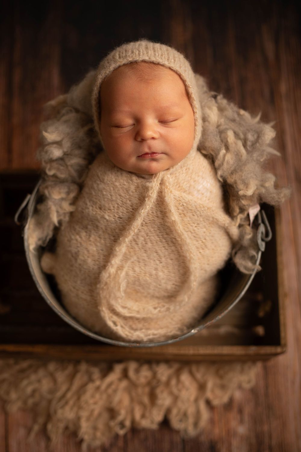 Newborn portrait photographed in a Central Louisiana studio. Baton Rouge, Watson, Denham Springs, Zachary photography