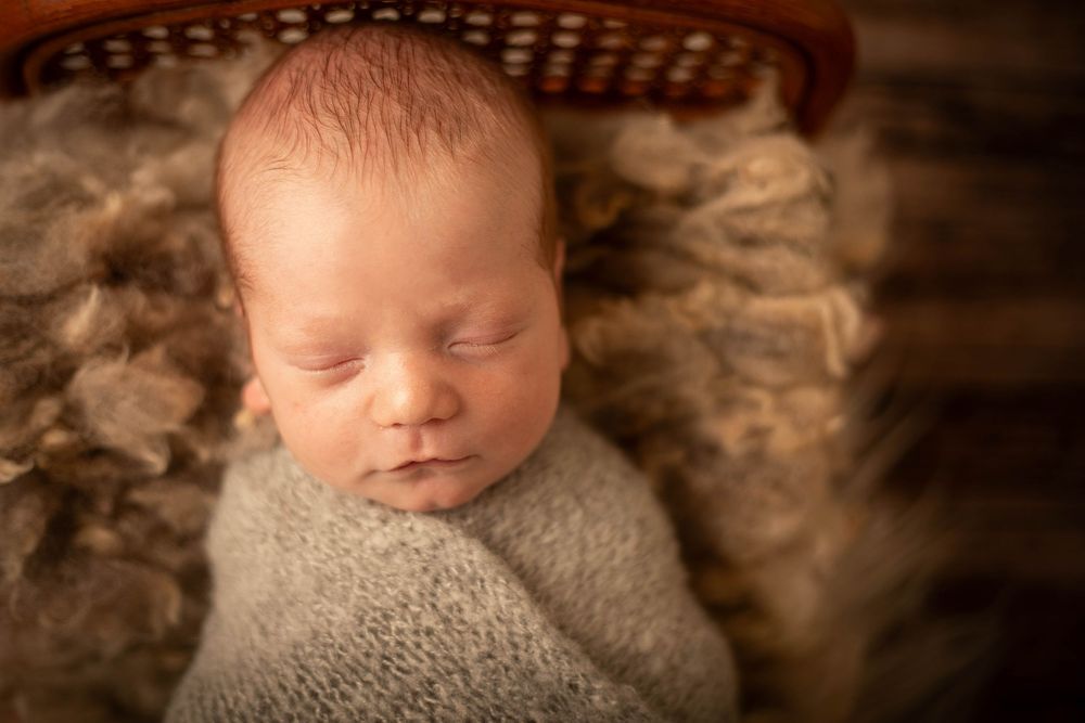 Newborn portrait photographed in a Central Louisiana studio. Baton Rouge, Watson, Denham Springs, Zachary photography