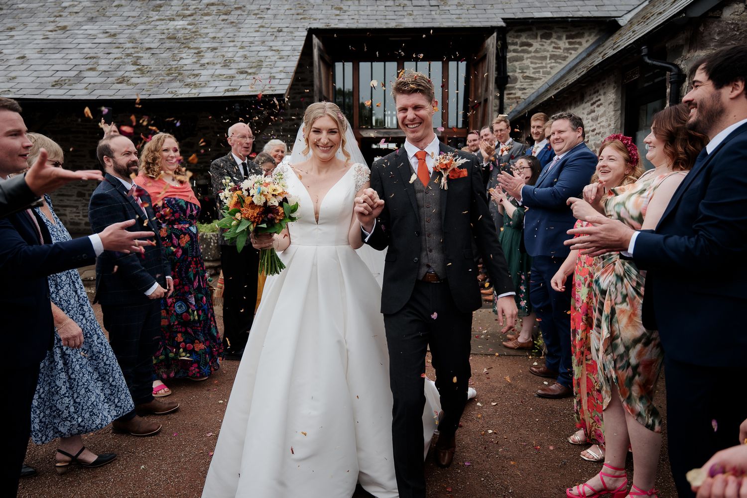 Wedding video by Tint and Grade Wedding photography and videography in South Wales, at wedding venue Barn at Brynich in Brecon