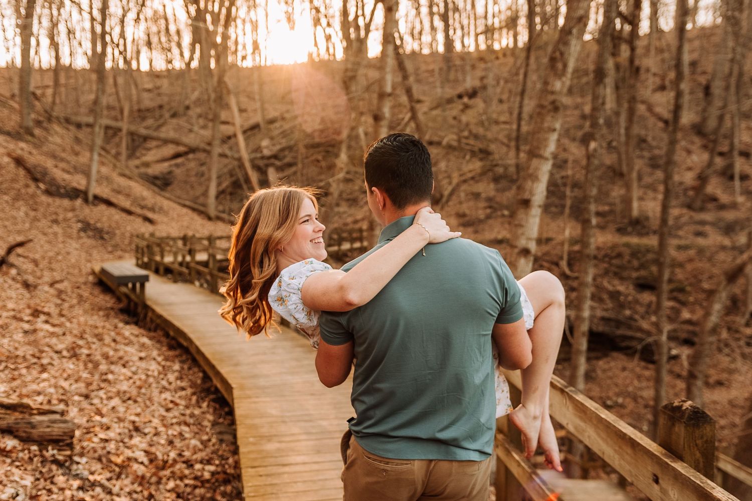 Engagement photos in Pikes Peak State Park