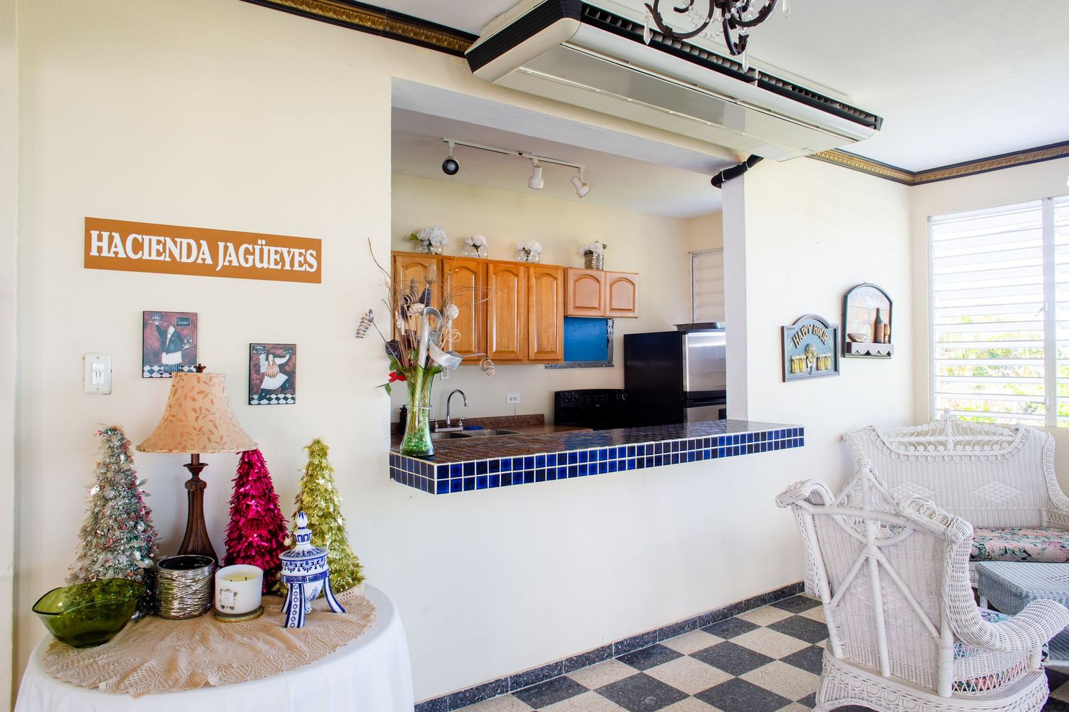 Real estate photo for a short-term rental in Aguas Buenas, Puerto Rico. Kitchen.