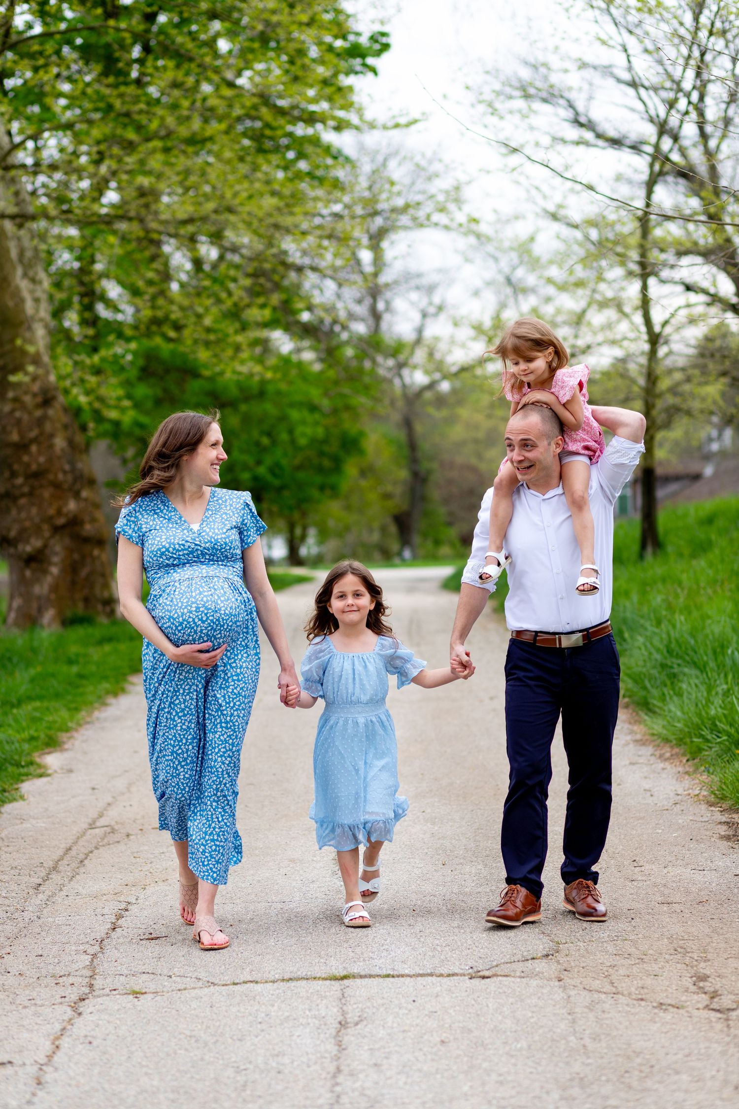maternity walking on the farm
