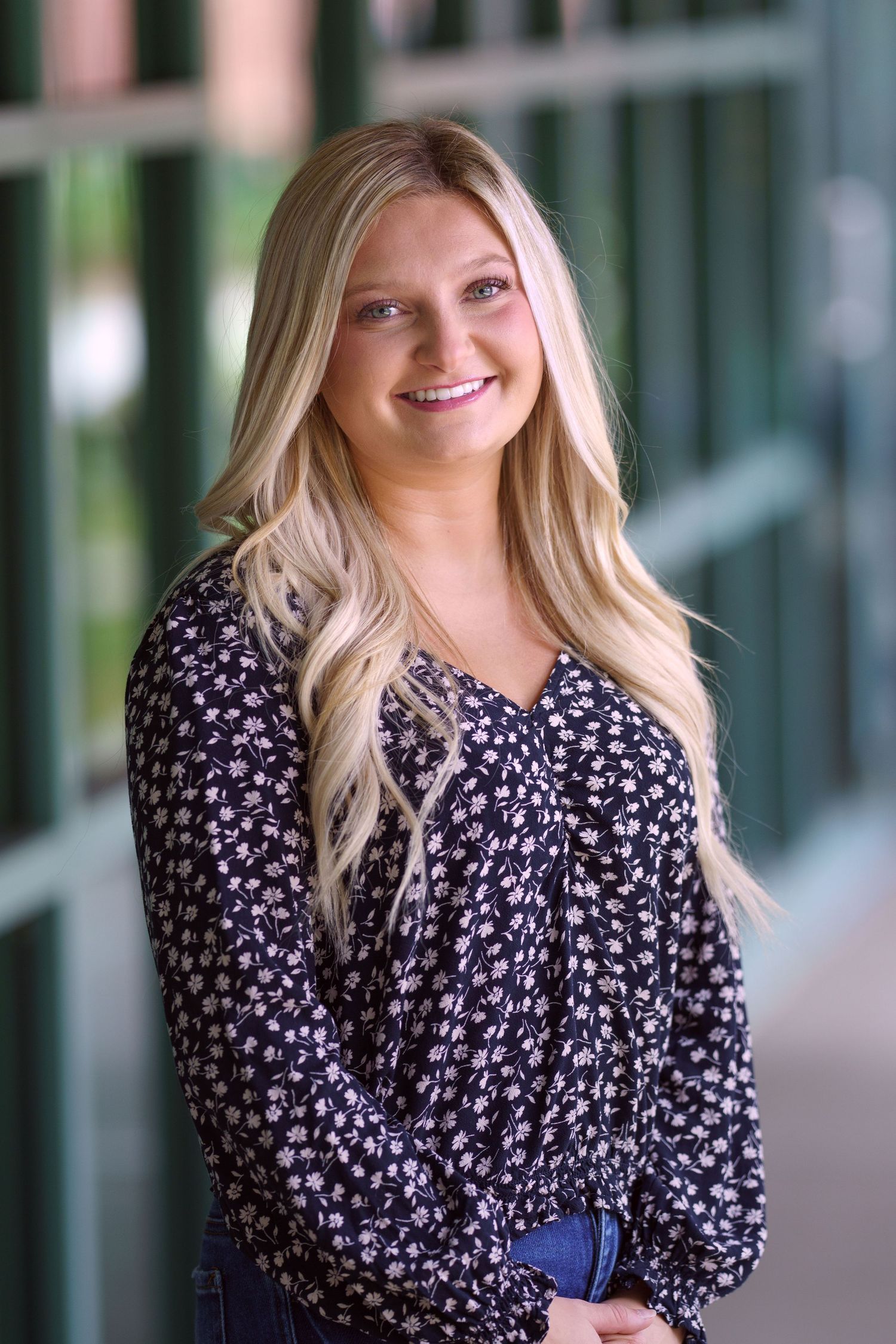 Professional branding headshot of a business owner outdoors, by Jamie Macey Photography in Columbus, Ohio.
